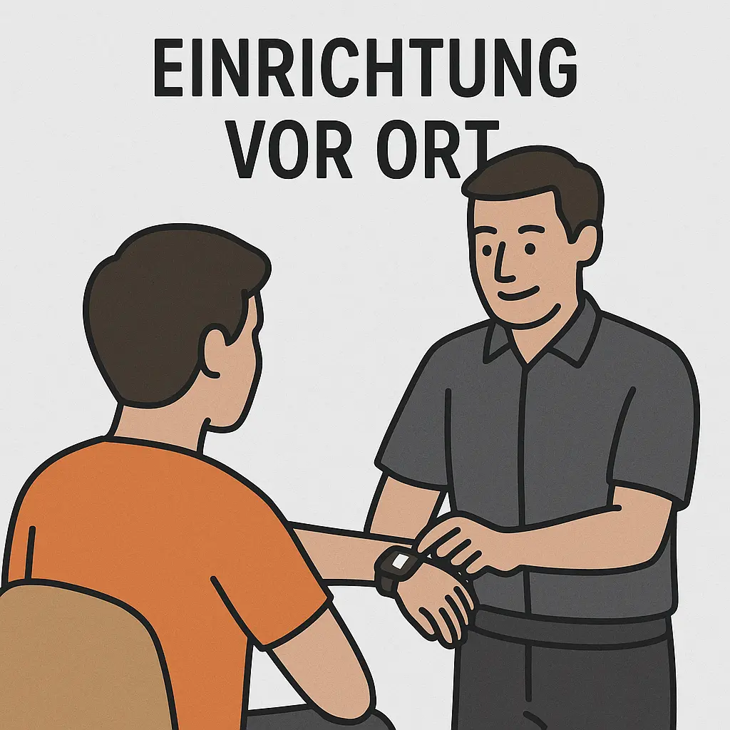 Einrichtung vor Ort 